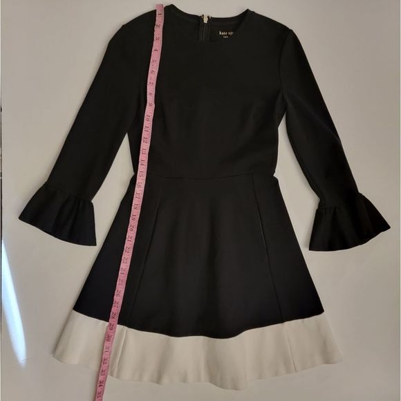 Kate Spade Bell Sleeve Pointe Pleated Dress - Picture 7 of 14